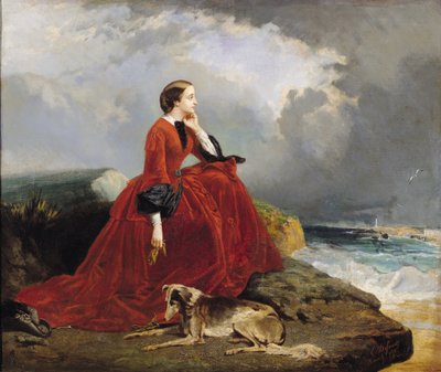 Empress Eugenie at Biarritz by E. Defonds